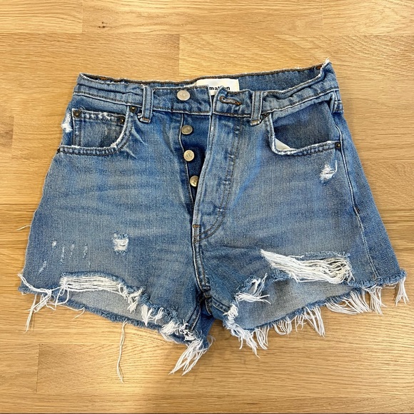 Reformation Dixie High Rise Jean Shorts - Picture 5 of 9